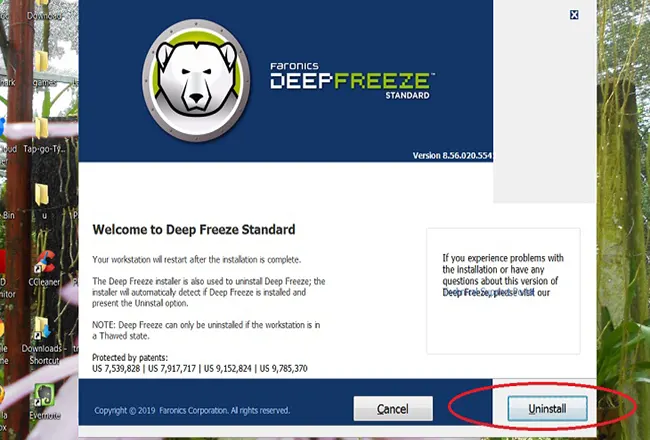 Deep Freeze Standard - Phần mềm bảo mật tốt cho máy tính
